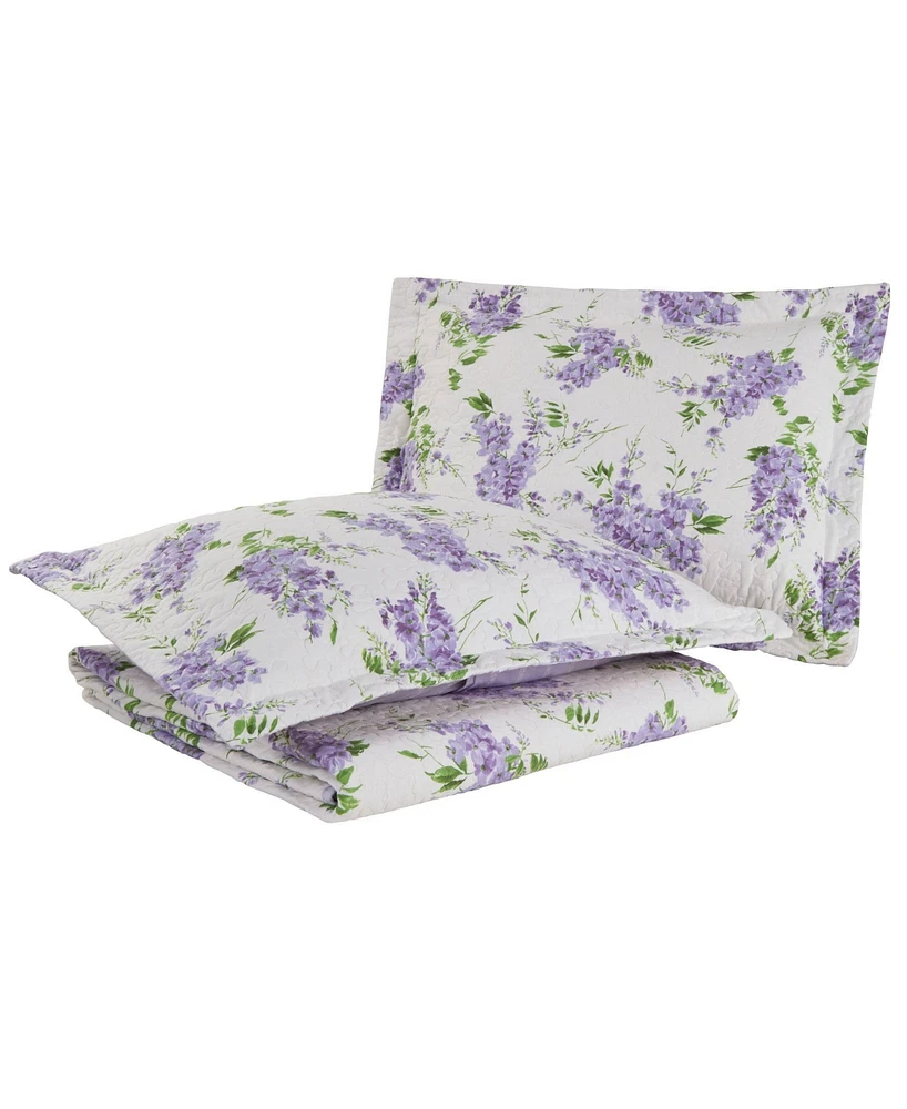 Laura Ashley Keighley Cotton Reversible Piece Quilt Set