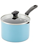 Farberware Cookstart 3-Qt. Aluminum DiamondMax Nonstick Saucepan & Straining Lid