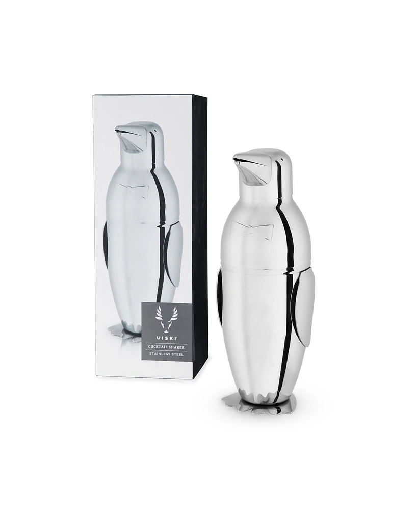 Viski Irving Penguin Cocktail Shaker, 17 Oz
