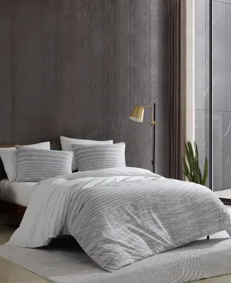 Closeout! Kenneth Cole New York Abstract Stripe Comforter Set