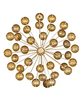 CosmoLiving by Cosmopolitan Metal Modern Abstract Sculpture, 12" x 12"