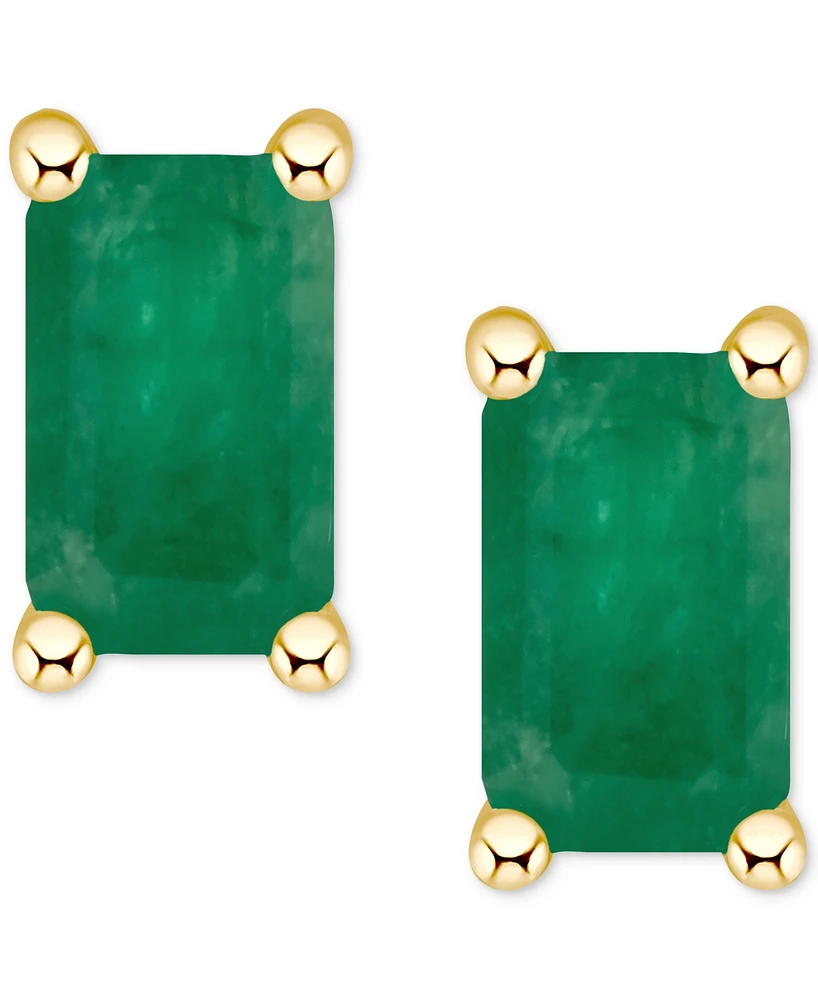 Tanzanite Stud Earrings (1/2 ct. t.w.) 14k Gold (Also Emerald, Ruby & Sapphire)