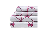 Vcny Home Sophie Polka Dot Bed in a Bag 8 Piece Comforter Set, Twin