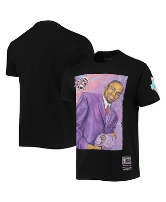 Men's Vince Carter Toronto Raptors Hardwood Classics Draft Day Colorwash T-shirt