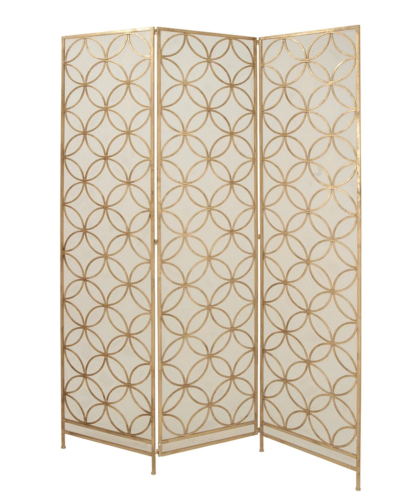 Brass Metal Modern Room Divider Screen