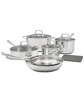 The Cellar Stainless Steel 11-Pc. Cookware Set, Exclusively at Macy's