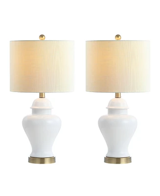 Qin Classic Cottage Led Table Lamp, Set of 2