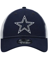 Men's New Era Navy Dallas Cowboys Basic Trucker 9FORTY Snapback Hat