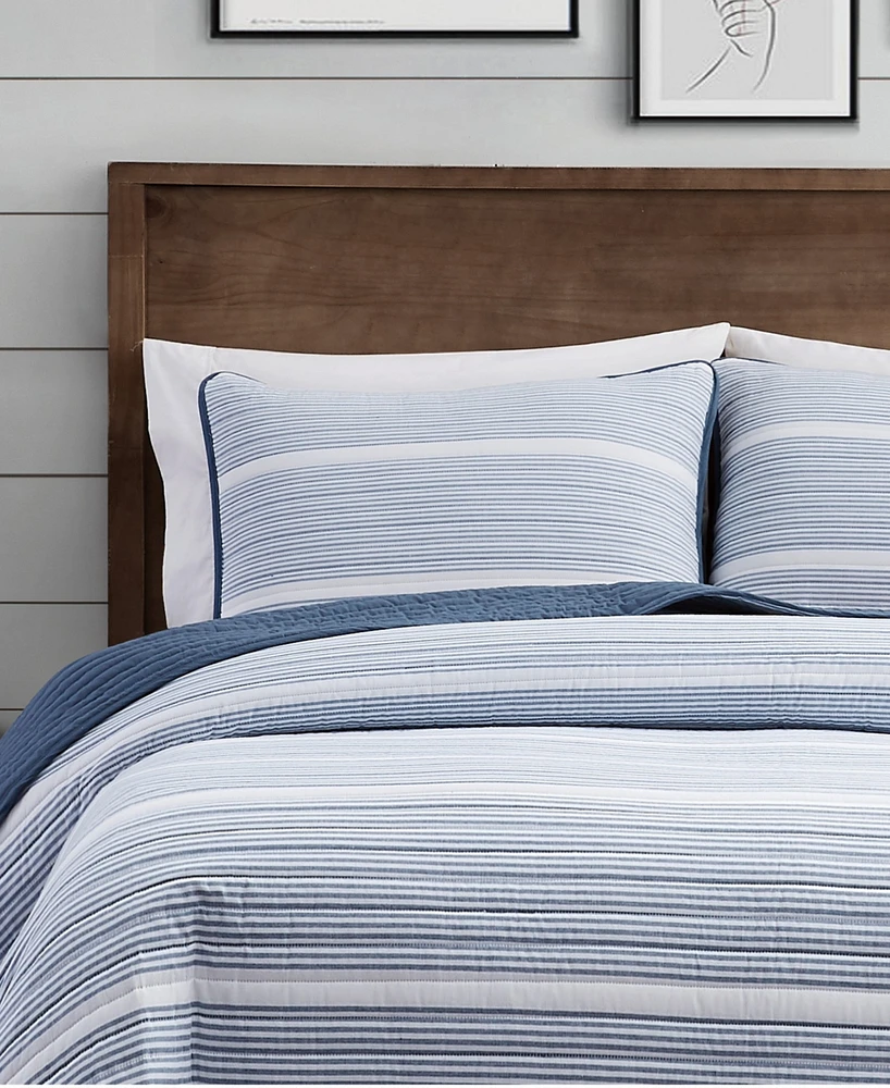 Brooklyn Loom Niari Yarn Dye Stripe 3 Piece Quilt Set