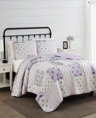 Cannon Elissa Patchwork 3 Piece Quilt Set, King