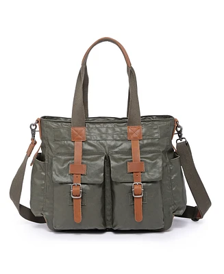 Tsd Brand Urban Light Coated Canvas Tote Bag