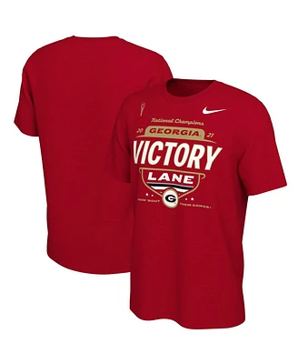 Men's Nike Red Georgia Bulldogs College Football Playoff 2021 National Champions Locker Room T-shirt