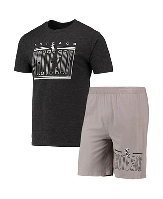 Men's Concepts Sport Gray, Black Chicago White Sox Meter T-shirt and Shorts Sleep Set