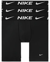 Nike Men's 3-Pack Dri-fit Essential Micro Long Boxer Briefs