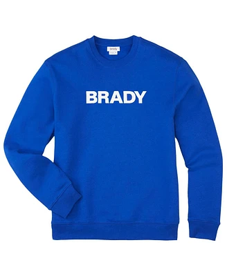 Men's Brady Blue Wordmark Pullover Sweatshirt