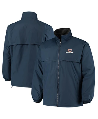 Men's Dunbrooke Navy Chicago Bears Triumph Fleece Full-Zip Jacket