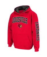 Big Boys Colosseum Red Louisville Cardinals 2-Hit Team Pullover Hoodie