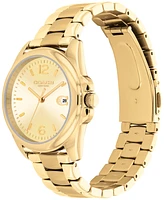Coach Women's Greyson Gold-Tone Bracelet Watch 36mm