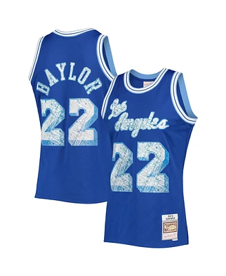 Men's Mitchell & Ness Elgin Baylor Royal Los Angeles Lakers 1960-61 Hardwood Classics 75th Anniversary Diamond Swingman Jersey