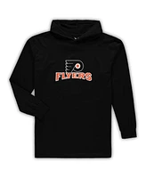 Men's Black Philadelphia Flyers Big and Tall Pullover Hoodie Joggers Sleep Set