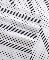Betsey Johnson Dots And Stripes 3-Pc. Microfiber Sheet Set