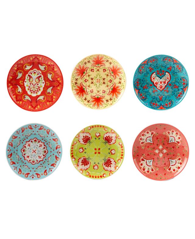 Certified International Francesca Canape Plate, Set of 6