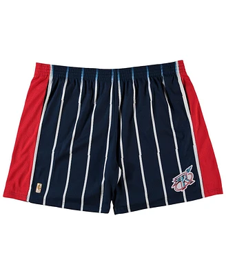 Men's Mitchell Ness Navy Houston Rockets Big Tall Hardwood Classics Team Swingman Shorts