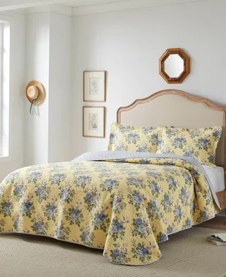 Laura Ashley Linley Cotton Reversible 2-Pc. Quilt Set, Twin