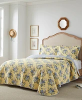 Laura Ashley Linley Cotton Reversible 3-Pc. Quilt Set, Full/Queen