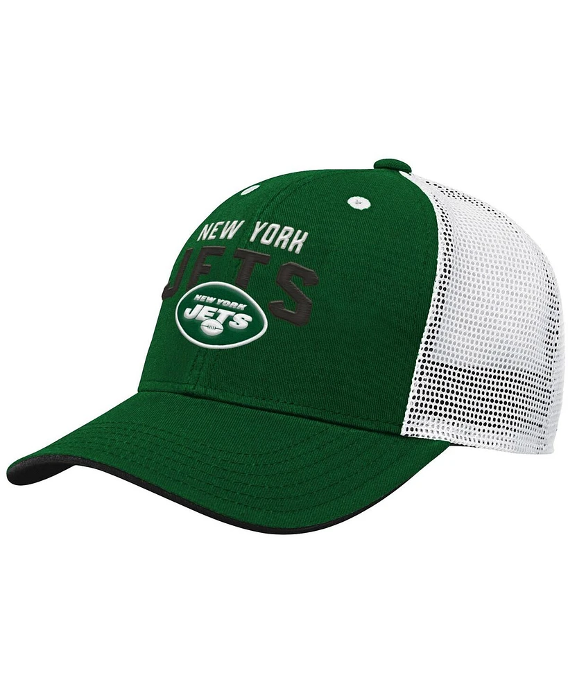 Big Boys Green New York Jets Core Lockup Snapback Hat