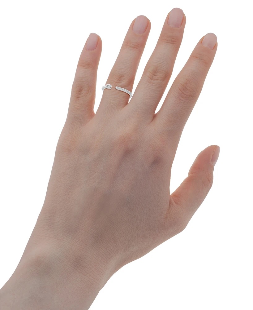 Wrapped Diamond Cuff Statement Ring (1/10 ct. t.w.) 14k Yellow or White Gold, Created for Macy's