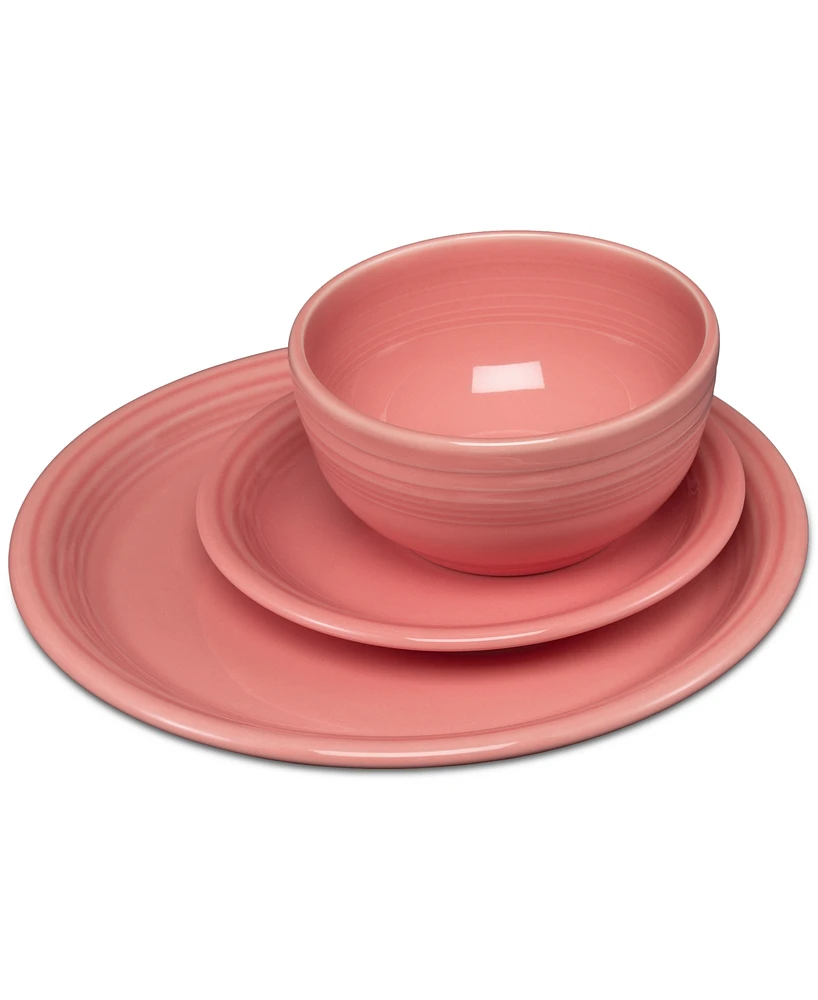 Fiesta Bistro Coupe 3-Piece Place Setting, Service for 1