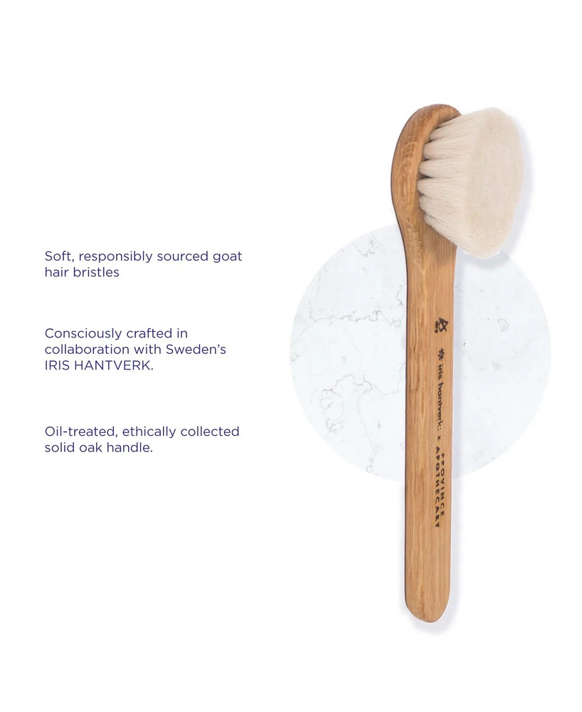 Province Apothecary Daily Glow Facial Dry Brush, 1.5 oz