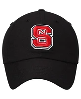 Men's Top of the World Black Nc State Wolfpack Primary Logo Staple Adjustable Hat