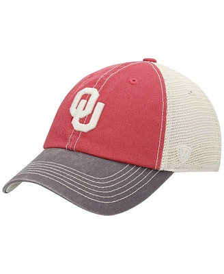 Men's Oklahoma Sooners Top of the World Offroad Trucker Adjustable Hat - Crimson