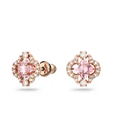 Swarovski Sparkling Dance Clover Rose Gold Tone Plated Set