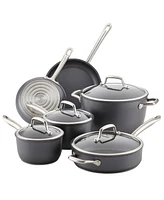 Anolon Accolade Forged Hard-Anodized Nonstick Cookware Set, 10-Piece, Moonstone