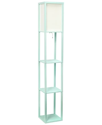 Elegant Designs Romantic Cascading Crystal and Chrome Floor Lamp