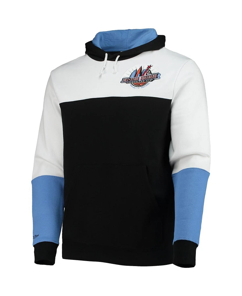 Men's Mitchell & Ness Black Nba Hardwood Classics 1997 All-Star Game Colorblock Fusion Pullover Hoodie