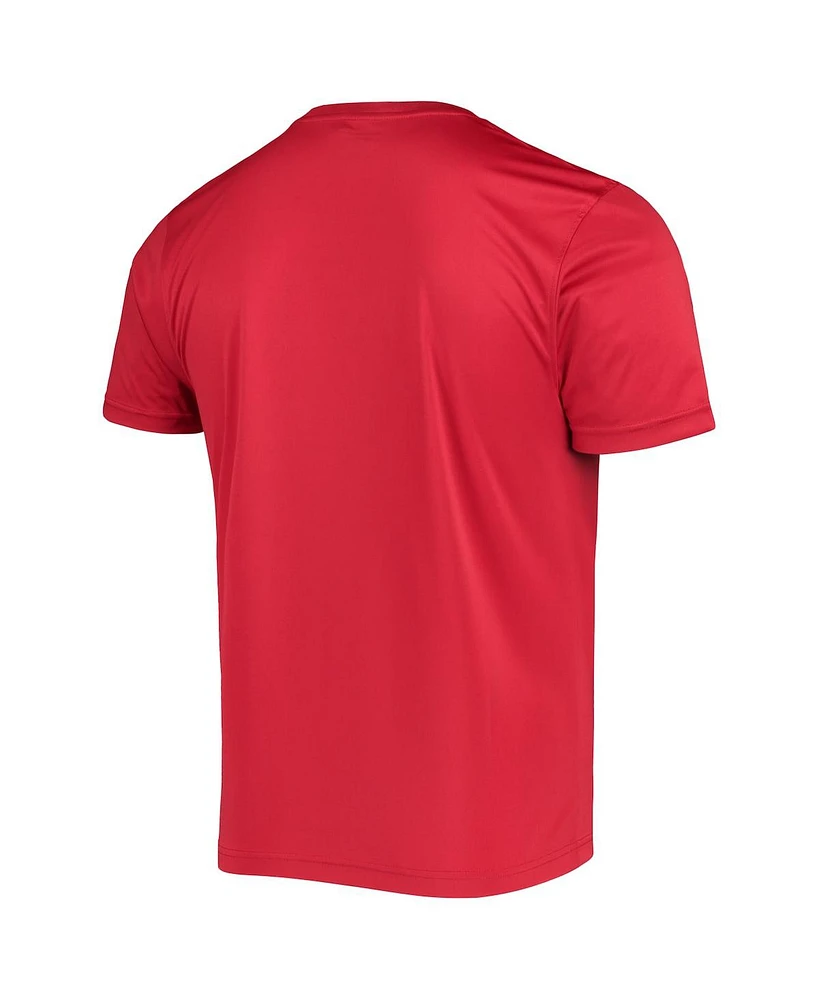 Men's Champion Crimson Oklahoma Sooners Stack T-shirt