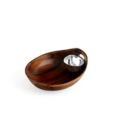 Portables Wood Chip and Dip 2 Piece Set