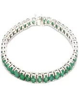 Emerald Tennis Bracelet (10-1/10 ct. t.w.) in Sterling Silver