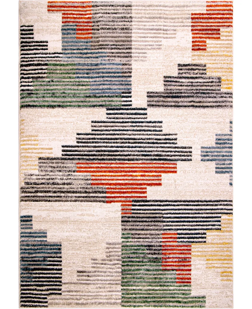 Closeout! Gemstone Deco Blocks 5'3" x 7'6" Area Rug