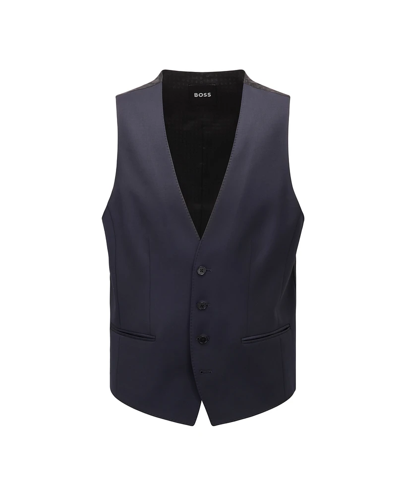 Boss by Hugo Men's Virgin-Wool Serge Slim-Fit Vest