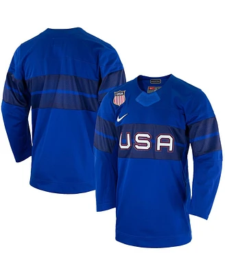 Men's Nike Royal Team Usa Hockey 2022 Winter Olympics Collection Jersey