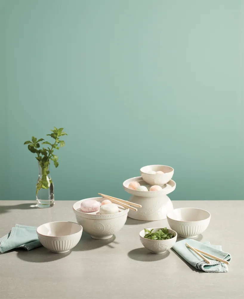 Lenox French Perle Luna Nesting Dinnerware Set, 8 Piece
