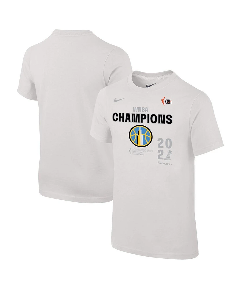 Men's Nike White Chicago Sky 2021 Wnba Finals Champions T-shirt