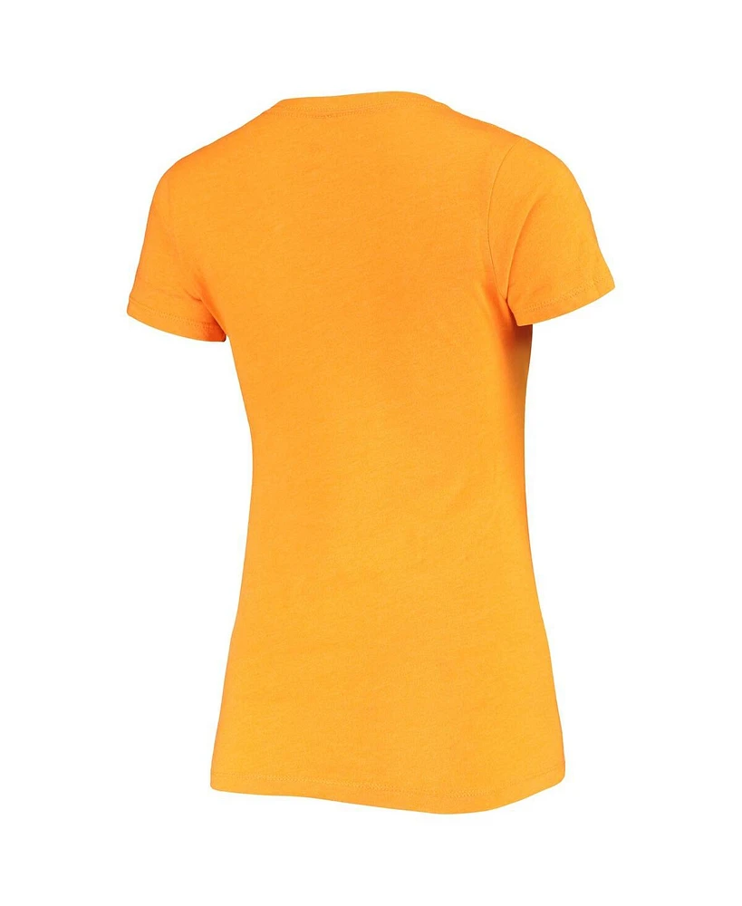 Women's Sportiqe Heathered Orange Phoenix Suns Rally the Valley Davis T-shirt