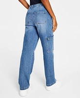 And Now This Women's High Rise Utility Denim Jeans