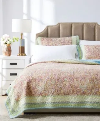 Greenland Home Fashions Palisades Pastel Quilt Sets